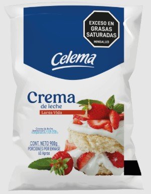 Crema de leche CELEMA x 900 Gr