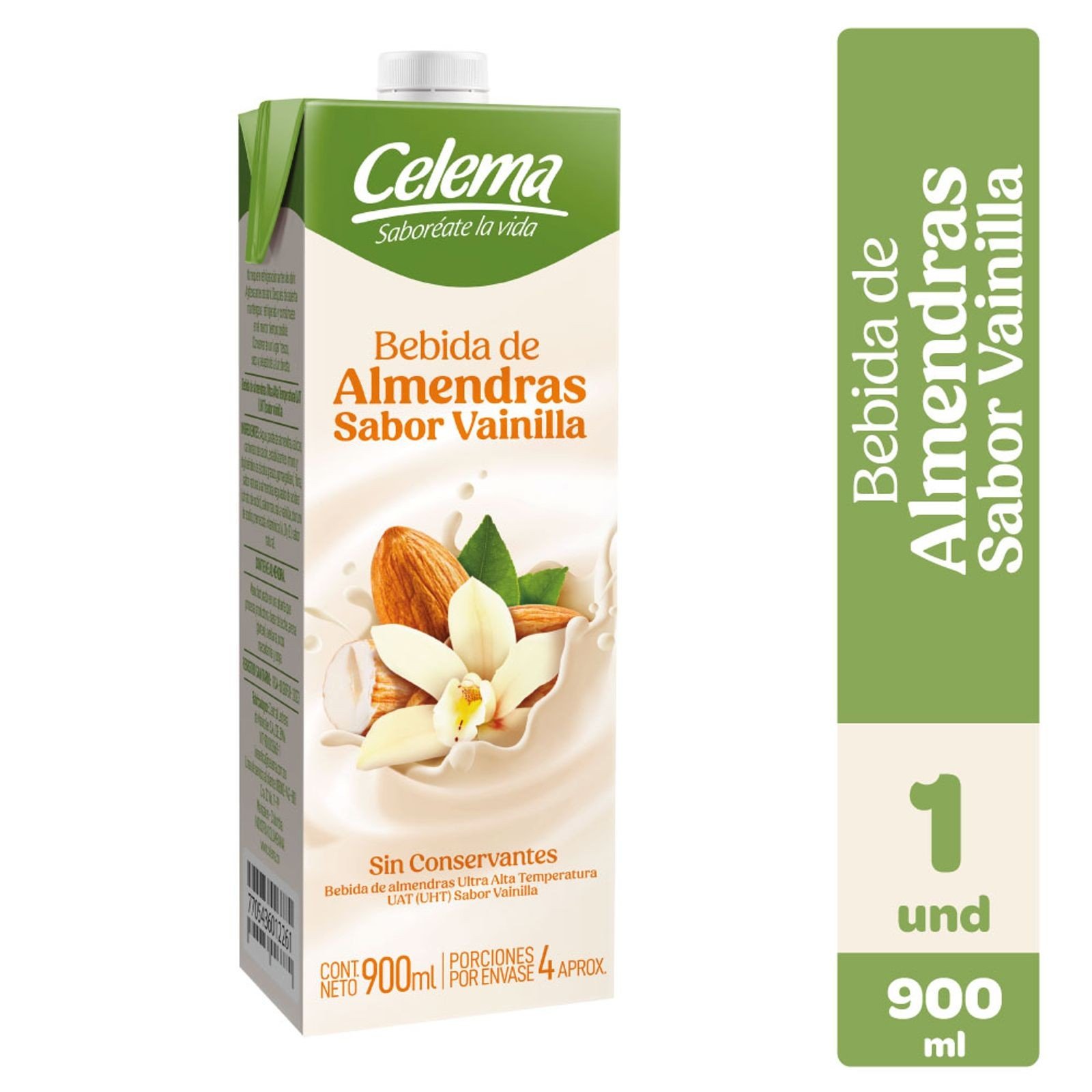 Bebida de Almendras sabor a VAINILLA x 900 ml