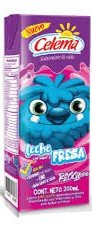 Leche saborizada CELEMA sabor FRESA caja x 200 ml